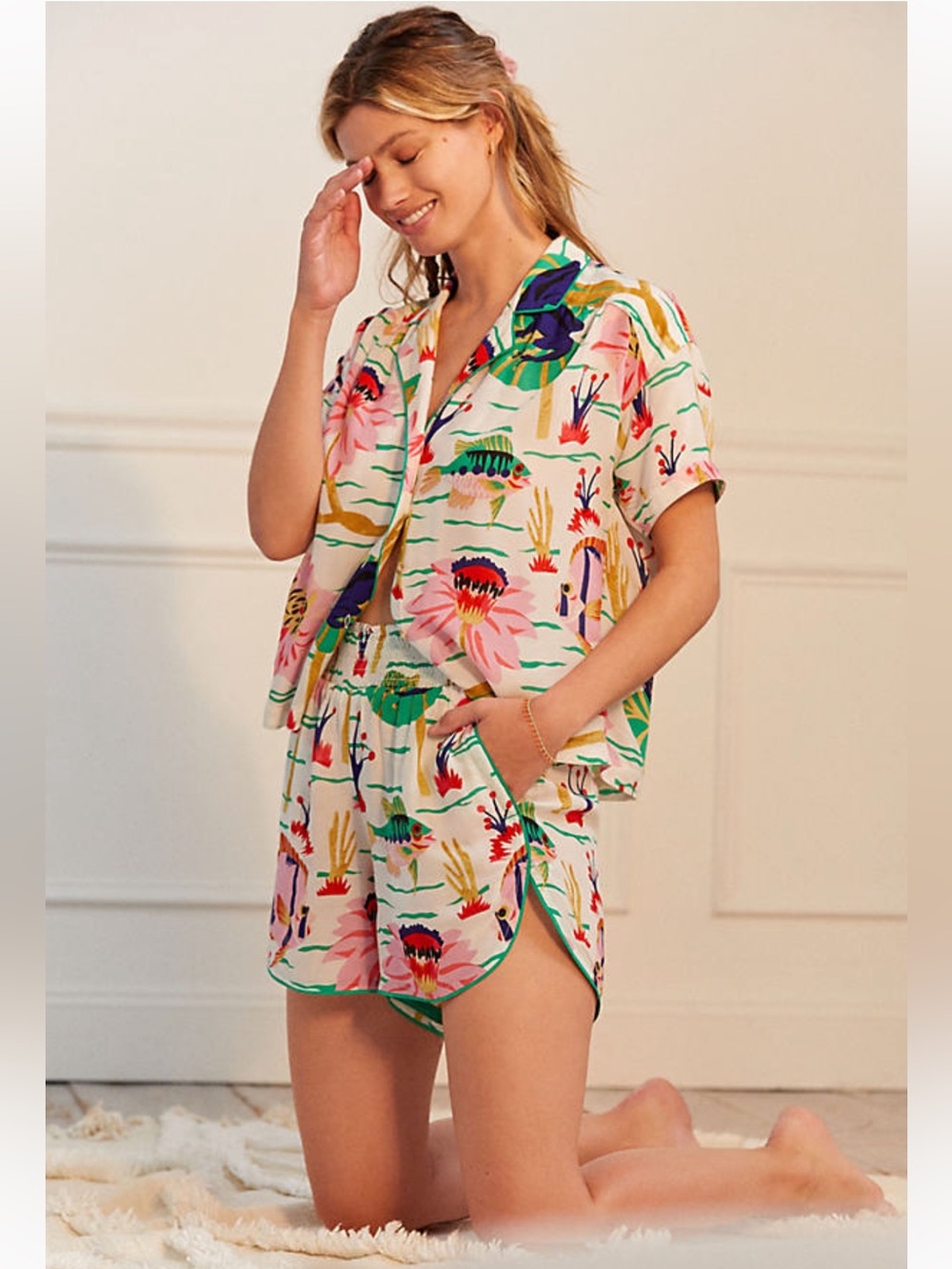 Anthropologie Claire Colin Dreamer Pajama Set